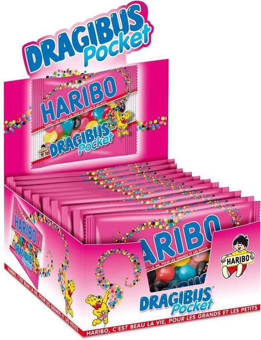 Haribo Dragibus Pocket 18 x 80 Gram