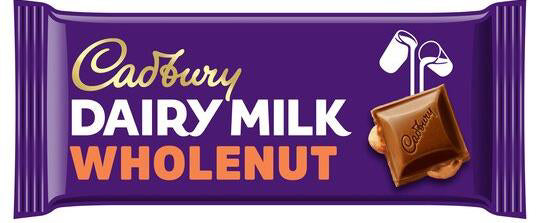 Cadbury Milk Wholenut 17 x 120 Gram