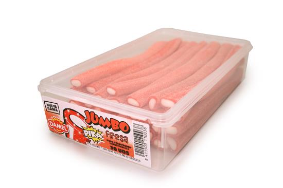 Damel Jumbo Sour Strawberry Sticks 30 Stuks