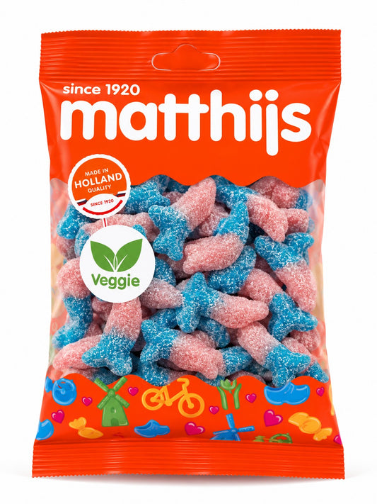 Matthijs Zure Bubblegum Dolfijn Veggie 250 Gram