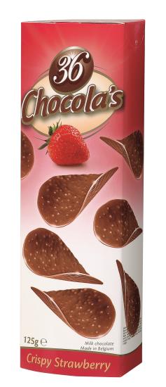 Hamlet Chocola's Aardbei Chips 125 Gram
