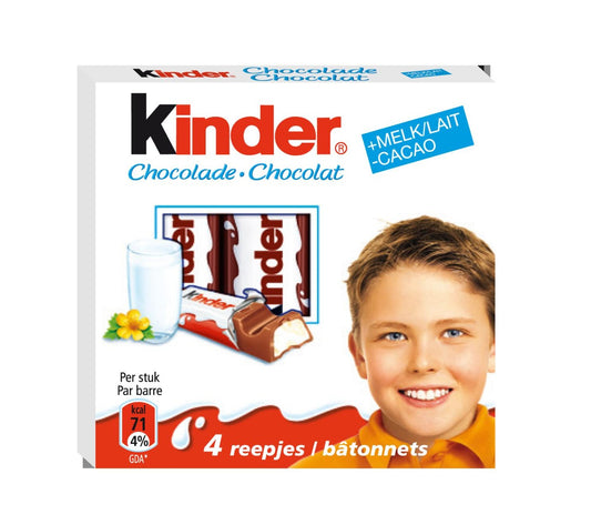 Kinder Chocolade Reepjes - 4 Reepjes