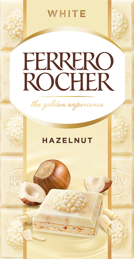 Rewe Rocher Ferrero Rocher Witte Chocolade Reep 90 Gram – Candyspot