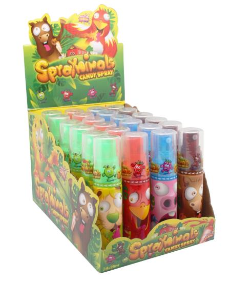 Spraynimals CandySpray 4 Smaken - 24 Stuks