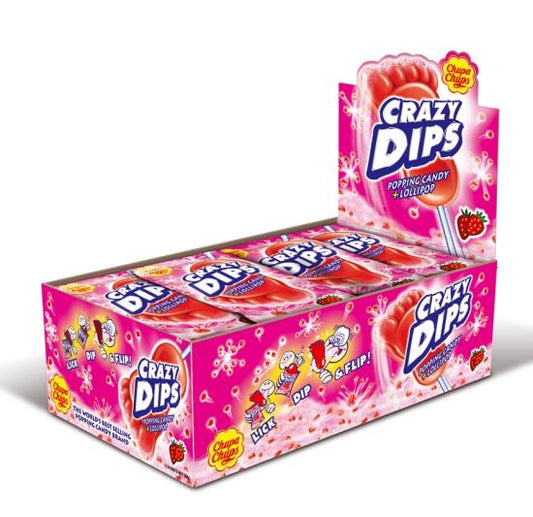 Crazy Dips Strawberry Doos 24 Stuks