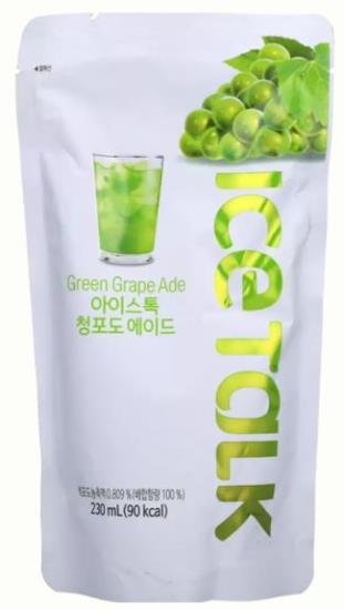 Ice Talk Green Grape Lemonade Pouch 230ML