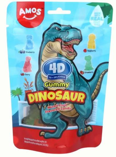 Amos Dinosaur Fruity 65 Gram