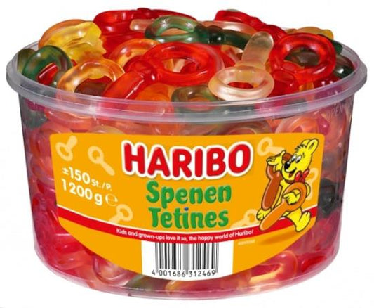 Haribo Fruit Spenen 150 Stuks