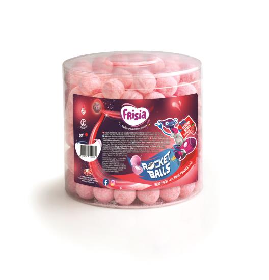 Frisia Rocketballs Aardbei - Silo 200 Stuks