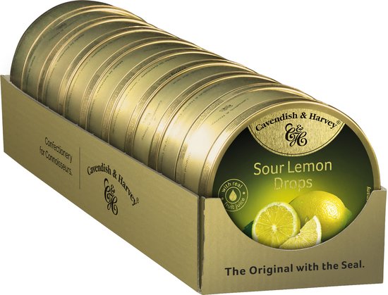 Cavendish & Harvey Sour Lemon 9 x 200 Gram