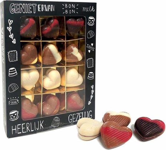 Pure Verwennerij Praline Hartjes 135 Gram