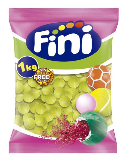 Fini Filled Sour Tennis Balls 1 Kilo