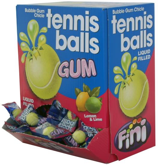 Fini Tennis Balls Bubble Gum 200 Stuks
