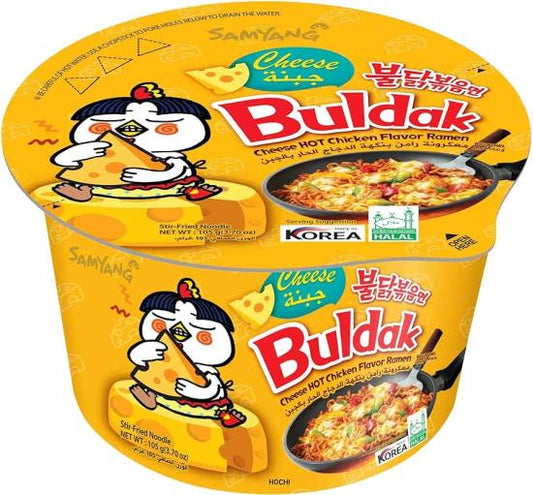 Samyang Ramen Cheese Big Bowl Noodles 105 Gram
