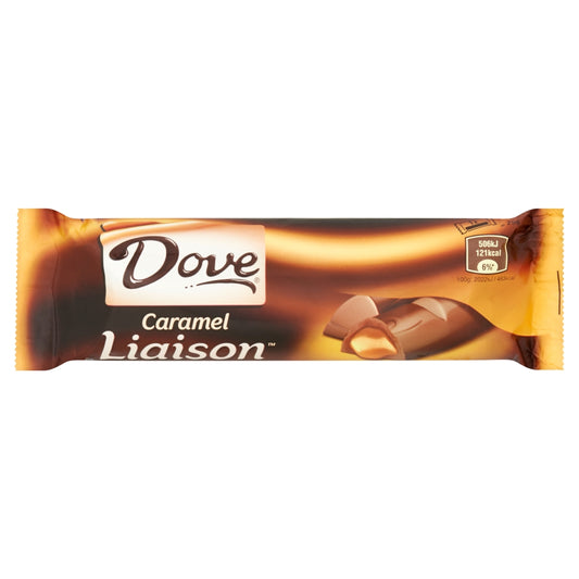 Dove Liaison Caramel Chocolade Reep Box 24 x 50 Gram