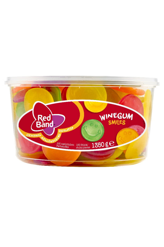 Red Band Winegum Smiles 100 Stuks