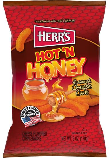 Herr's Hot Honey Cheese Curls 170 Gram