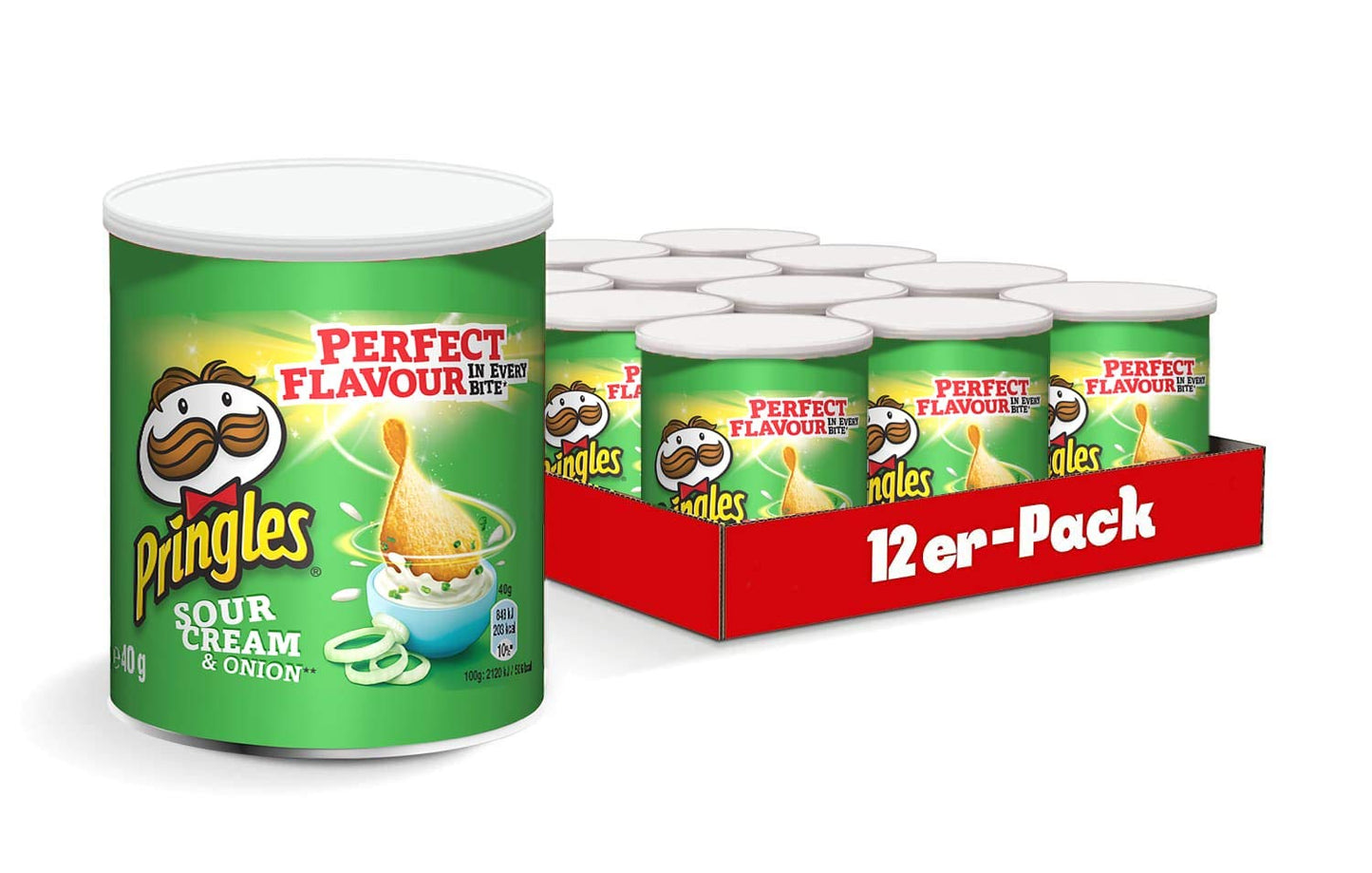Pringles Sour Cream Chips Tray - 12 x 40 Gram