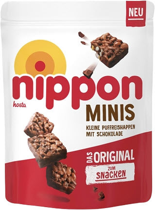 Nippon Mini's Chocolade Rice Crisps Original 125 Gram