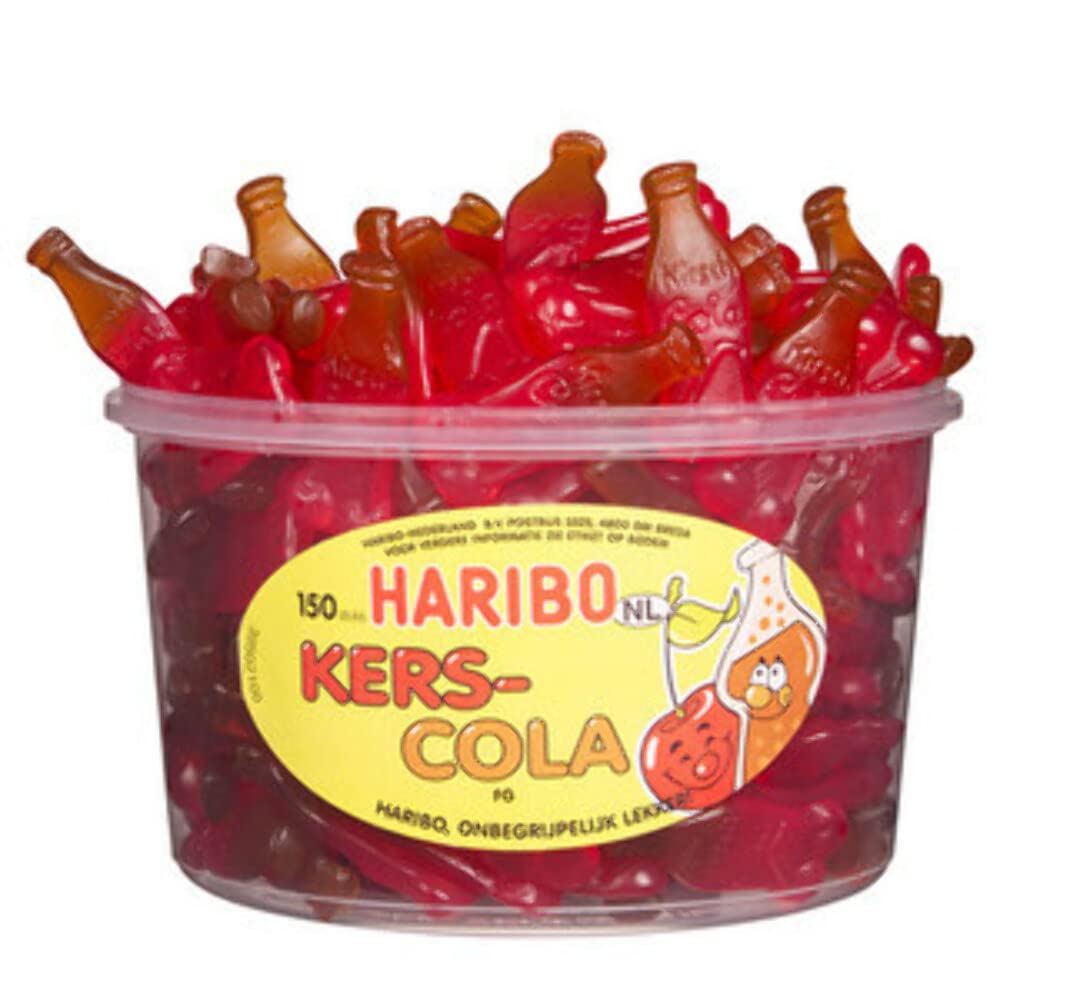 Haribo Kers Cola Silo 150 Stuks