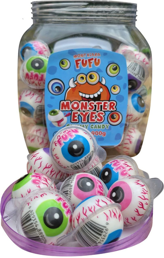 Fufu Monster Eyes Snoepogen Silo - 50 stuks