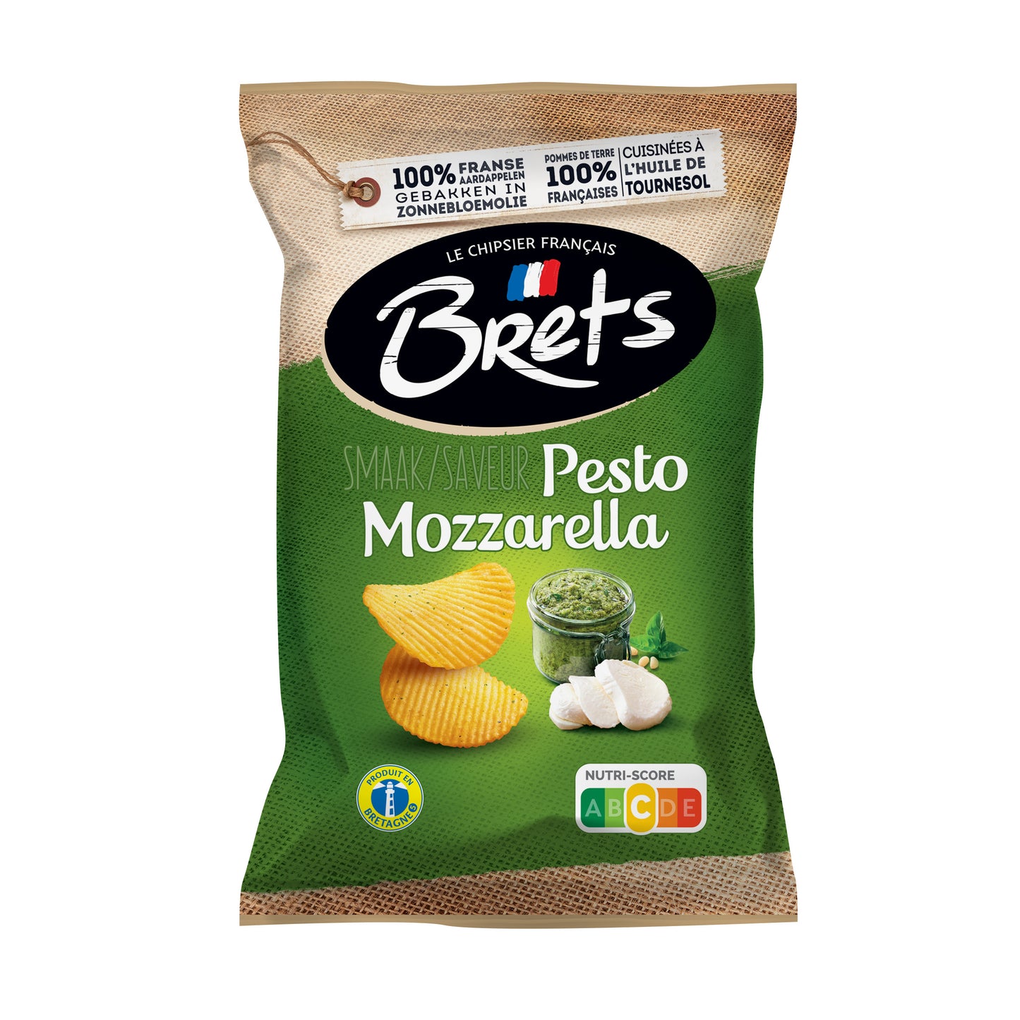Brets Pesto Mozzarella 18 x 40 Gram