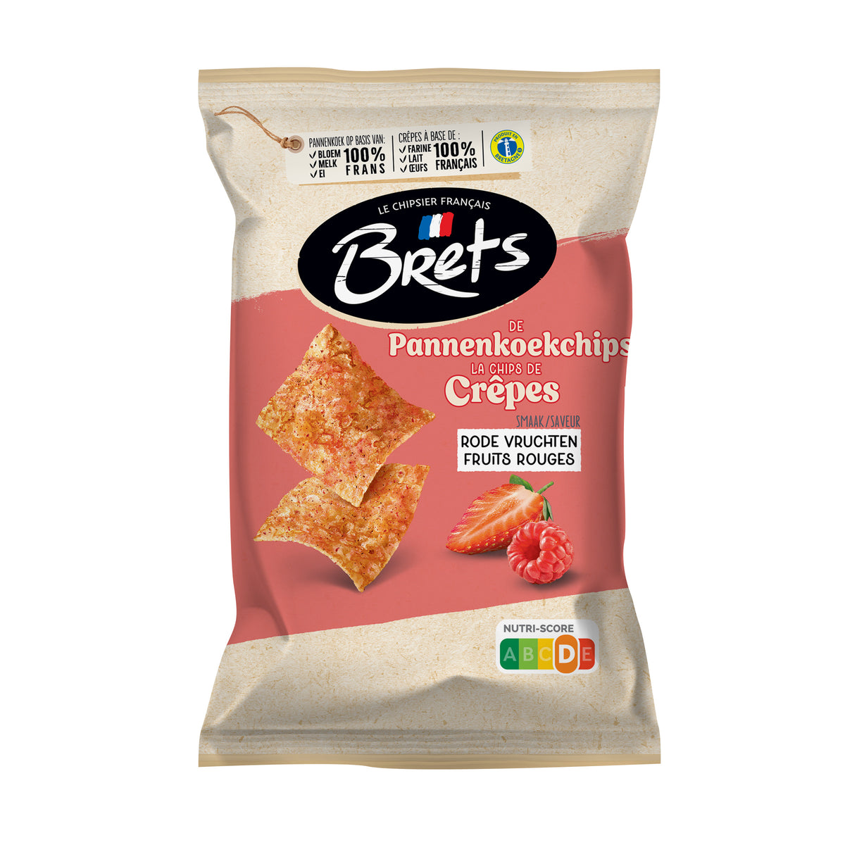 Brets Pannenkoek Rode Vruchten Chips 50 Gram