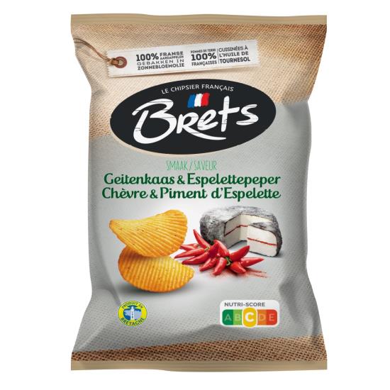 Brets Geitenkaas Peper Chips 125 Gram