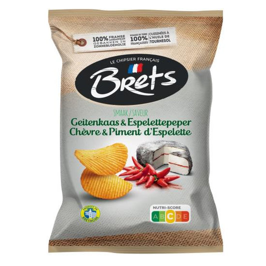 Brets Geitenkaas Peper Chips 125 Gram