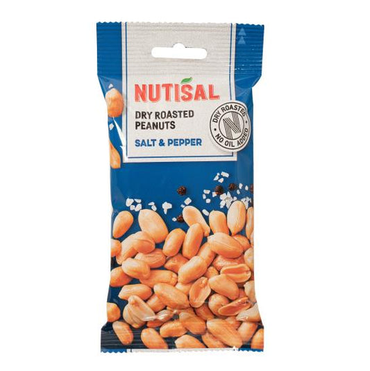 Nutisal Peanuts Salt & Pepper Doos 14 x 60 Gram