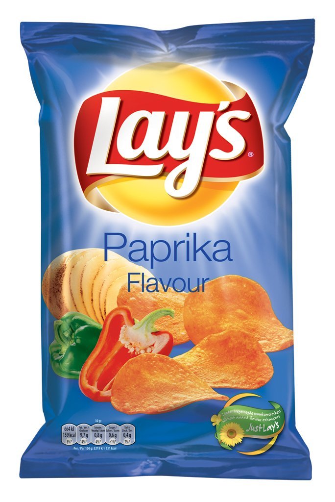 Lays Paprika Chips Doos 8 x 175 Gram