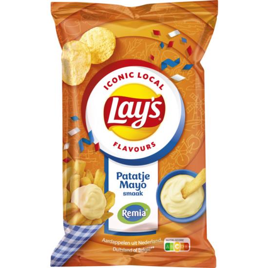 Lays Patatje Mayo Doos - 9 x 150 Gram