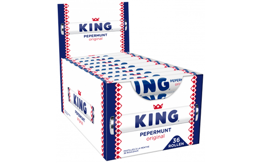 King Pepermunt Rol Doos - 36 x 44 Gram