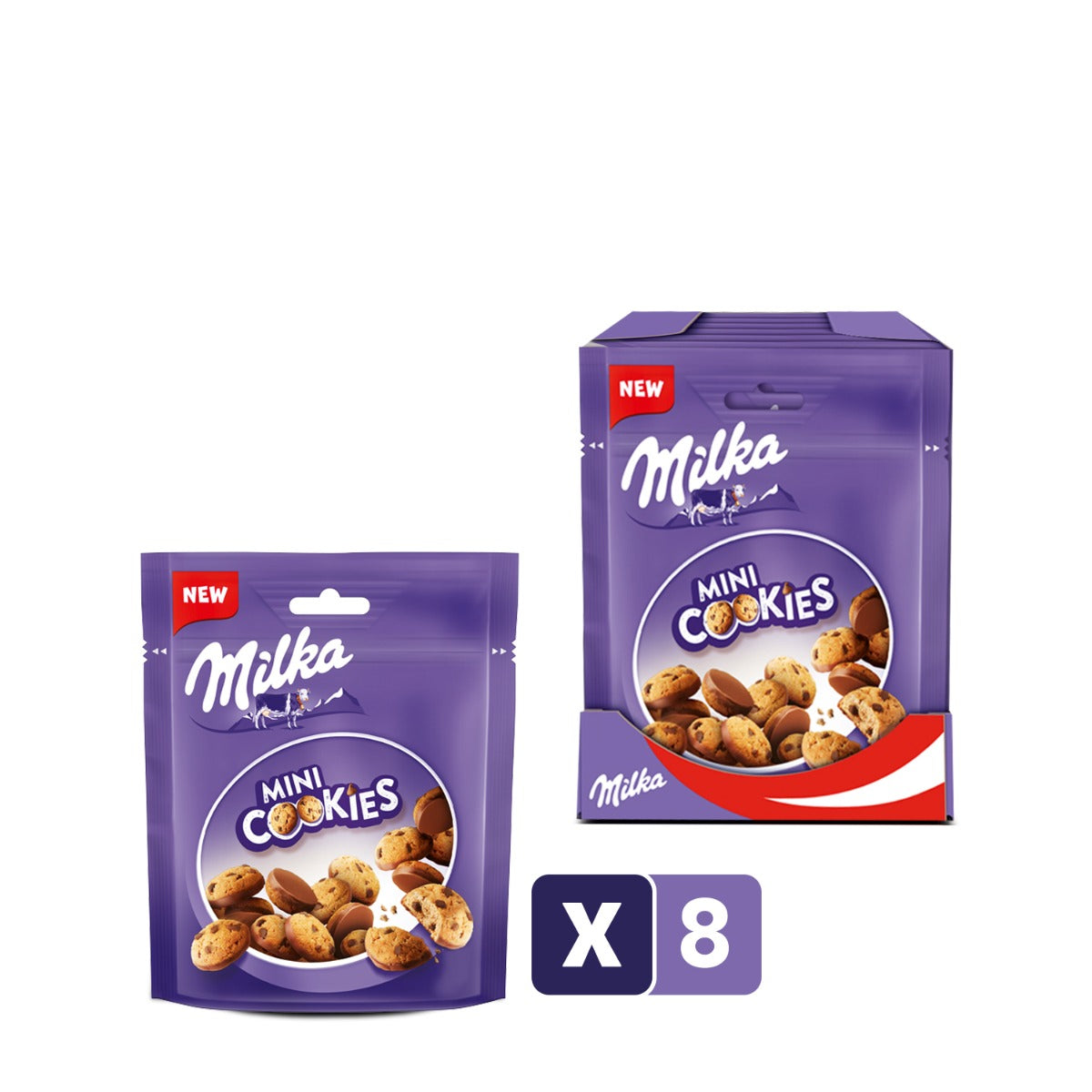 Milka Mini Cookies 8 x 110 Gram