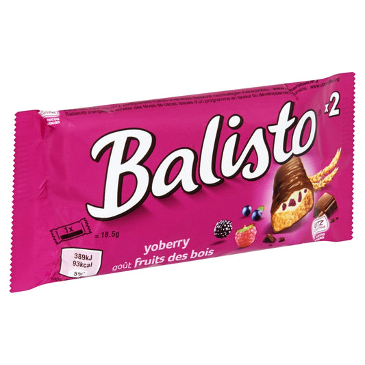 Balisto Yoberry Chocolade Reep 37 Gram