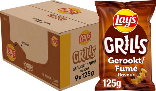 Lays Grills Doos 9 x 125 Gram