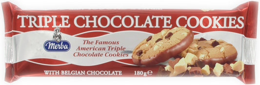 Merba Triple Chocolate Koekjes 180 Gram