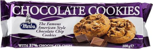 Merba Chocolate Cookies Doos 18 x 200 Gram