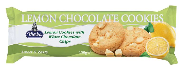 Merba Chocolade Citroen Koekjes 150 Gram