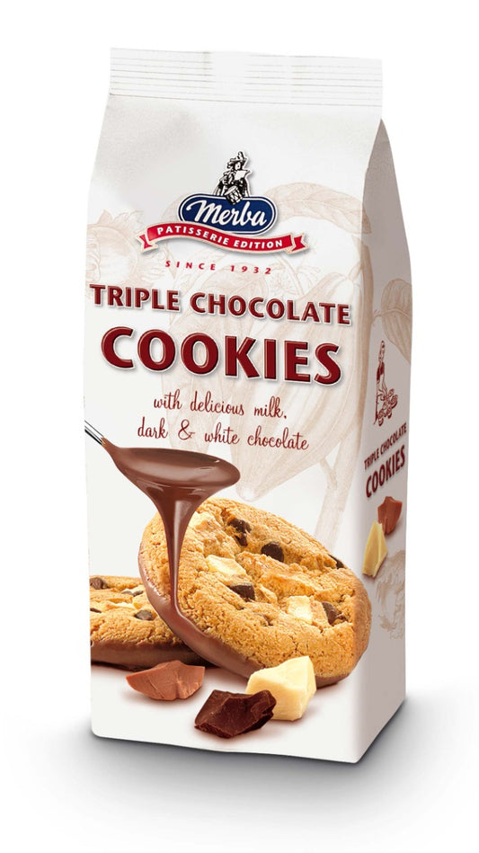 Merba Triple Chocolate Koekjes 200 Gram