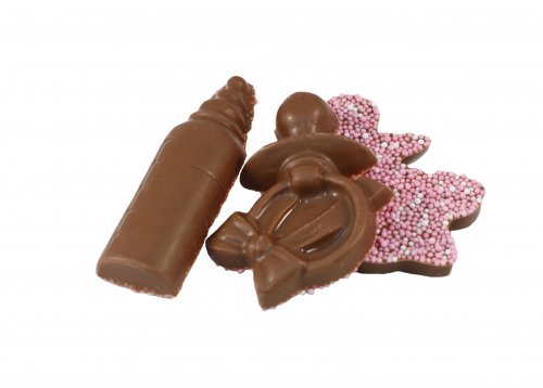 Geboorte Chocolade Roze Muisjes 2 Kilo