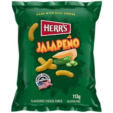 Herr's Jalapeno Cheese Curls 113 Gram