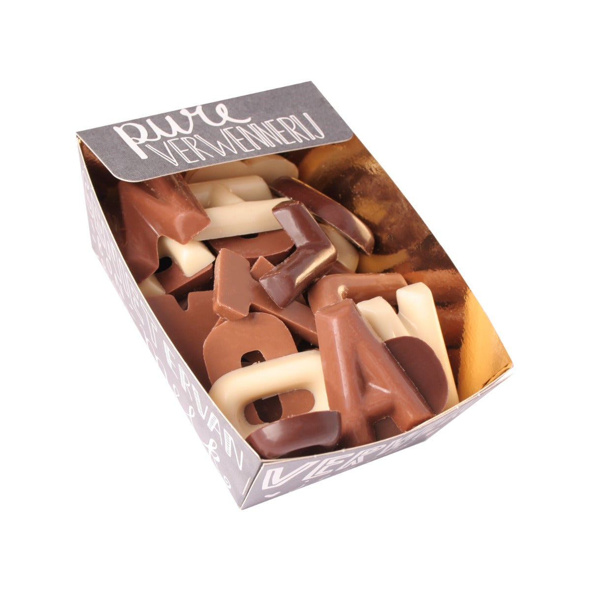 Pure Verwennerij Chocolade Strooiletters 175 Gram