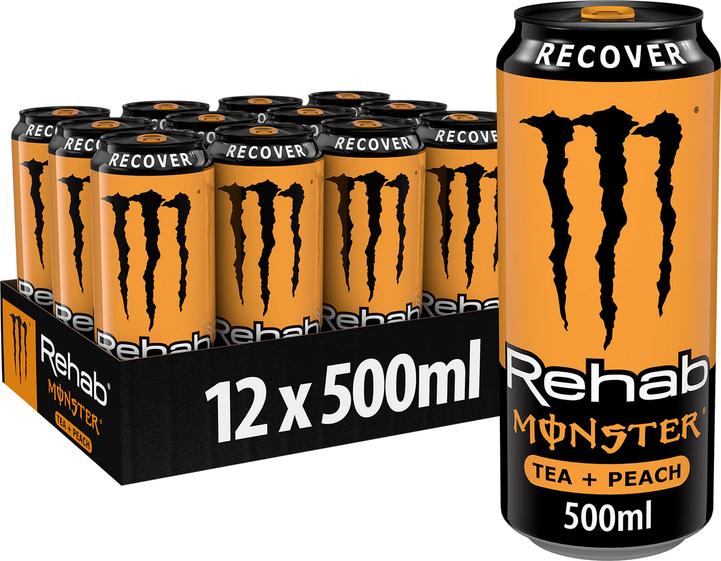 Monster Rehab Peach Tea Tray 12 x 500ML