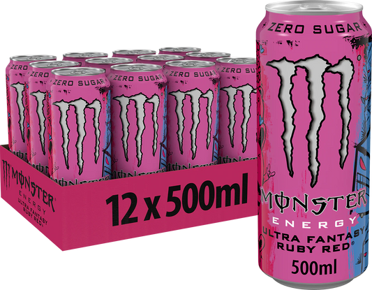 Monster Ultra Ruby Red Tray 12 x 500ML