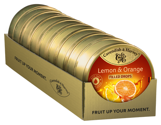 Cavendish & Harvey Lemon Orange 9 x 200 Gram