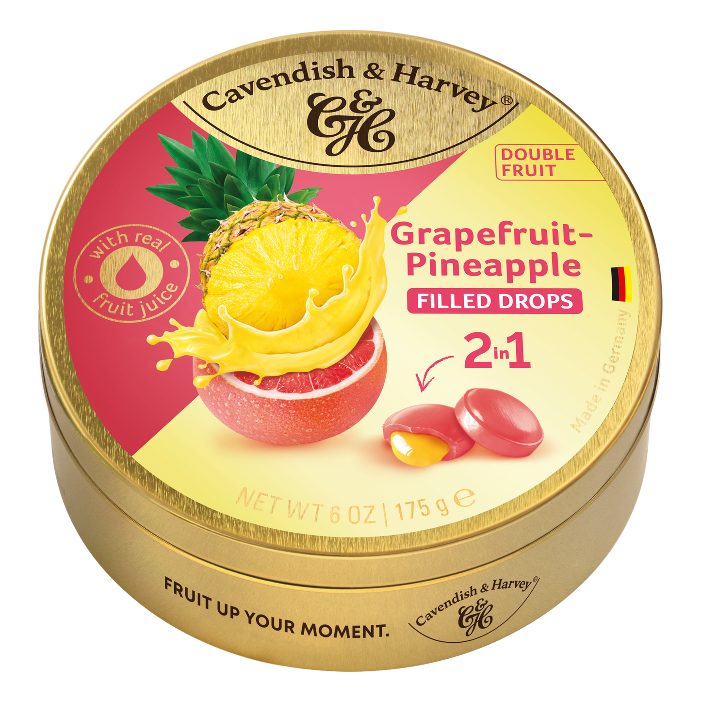 Cavendish & Harvey Doublefruit Grapefruit Pineapple 9 x 175 Gram