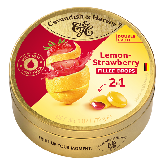 Cavendish & Harvey Doublefruit Lemon Strawberry 175 Gram