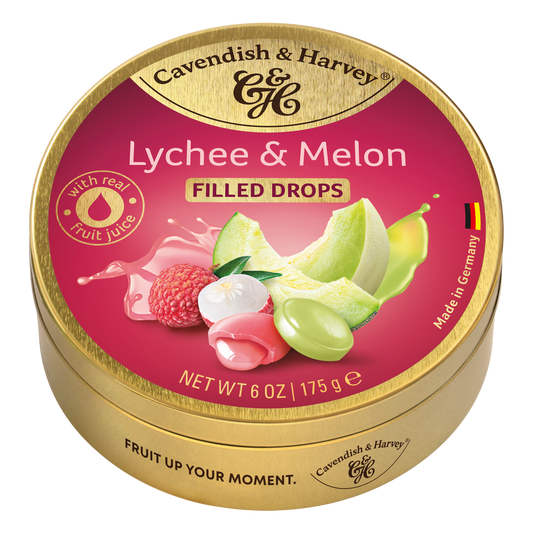 Cavendish & Harvey Lychee & Melon Drops 175 Gram