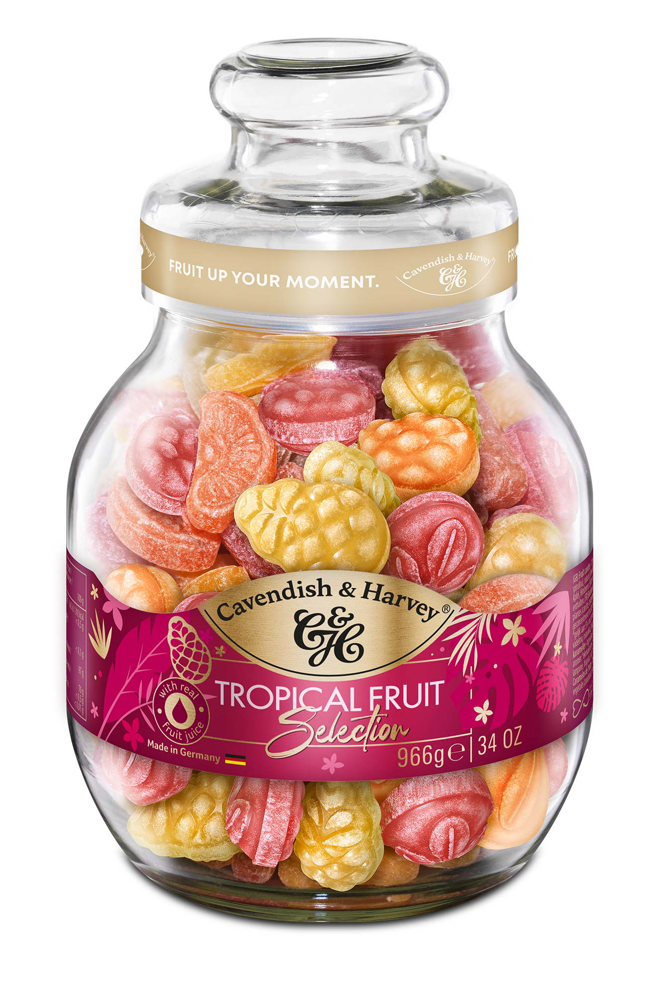 Cavendish & Harvey Snoeppot Tropical Zuurtjes 6 x 966 Gram